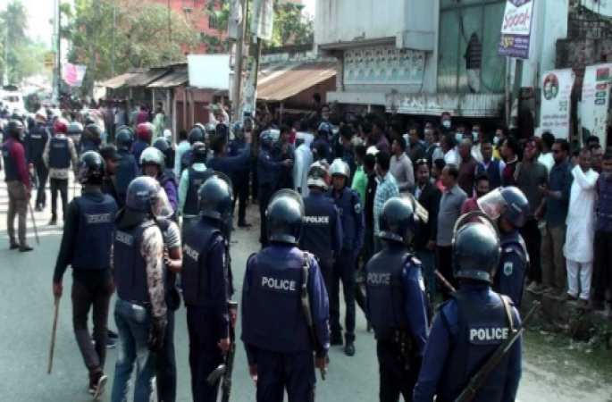 নাটোরে জেলা বিএনপির সমাবেশে হামলার অভিযোগ